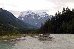 
Mount Robson Early Morning From Bridge Over Robson River Near Park Headquarters and Visitor Centre
